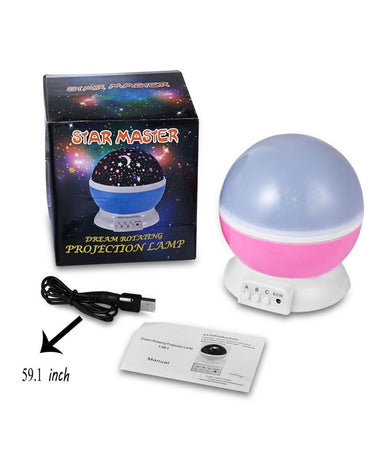 Star Master Lampada Proiettore Luci Led Effetto Cielo Stellato Colore Notte 5v