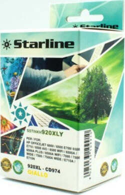 Starline - Cartuccia - ink Giallo per print c-Hp n. 920 e 920xl con chip Elettronica/Informatica/Stampanti e accessori/Accessori per stampanti a inchiostro e laser/Cartucce d'inchiostro Eurocartuccia - Pavullo, Commerciovirtuoso.it
