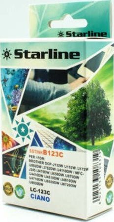Starline - Cartuccia ink - per Brother - Ciano - LC123C - 10ml Elettronica/Informatica/Stampanti e accessori/Accessori per stampanti a inchiostro e laser/Cartucce d'inchiostro Eurocartuccia - Pavullo, Commerciovirtuoso.it