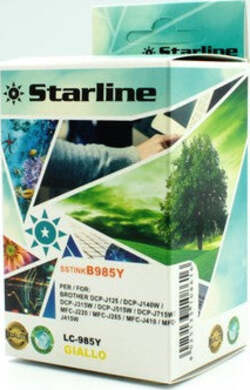 Starline - Cartuccia ink - per Brother - Giallo - LC985Y - 15ml Elettronica/Informatica/Stampanti e accessori/Accessori per stampanti a inchiostro e laser/Cartucce d'inchiostro Eurocartuccia - Pavullo, Commerciovirtuoso.it