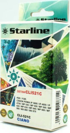 Starline - Cartuccia ink - per Canon - Ciano - CLI521 C - 2934B001- 9ml Elettronica/Informatica/Stampanti e accessori/Accessori per stampanti a inchiostro e laser/Cartucce d'inchiostro Eurocartuccia - Pavullo, Commerciovirtuoso.it