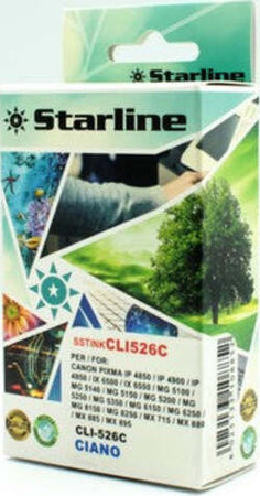 Starline - Cartuccia ink - per Canon - Ciano - CLI526 C - 9ml Elettronica/Informatica/Stampanti e accessori/Accessori per stampanti a inchiostro e laser/Cartucce d'inchiostro Eurocartuccia - Pavullo, Commerciovirtuoso.it