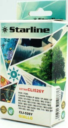 Starline - Cartuccia ink - per Canon - Giallo - CLI526 Y - 4543B001 -9ml Elettronica/Informatica/Stampanti e accessori/Accessori per stampanti a inchiostro e laser/Cartucce d'inchiostro Eurocartuccia - Pavullo, Commerciovirtuoso.it