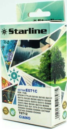Starline - Cartuccia ink - per Epson - Ciano - C13T071240 -T0712 11 4ml Elettronica/Informatica/Stampanti e accessori/Accessori per stampanti a inchiostro e laser/Cartucce d'inchiostro Eurocartuccia - Pavullo, Commerciovirtuoso.it