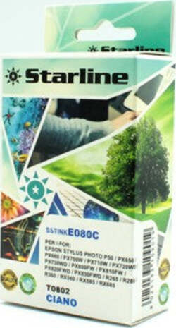 Starline - Cartuccia ink - per Epson - Ciano - C13T08024011 - T0802 - 11 4ml Elettronica/Informatica/Stampanti e accessori/Accessori per stampanti a inchiostro e laser/Cartucce d'inchiostro Eurocartuccia - Pavullo, Commerciovirtuoso.it