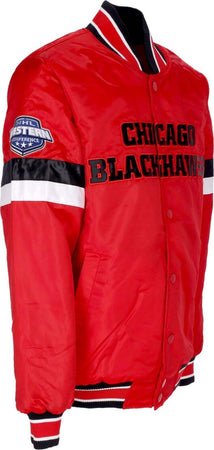 STARTER-Giubbotto-Bomber-Uomo-Nhl-Home-Game-Satin-Jacket-Chibla-Original-Team-Colors-da-uomo