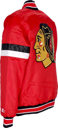 STARTER-Giubbotto-Bomber-Uomo-Nhl-Home-Game-Satin-Jacket-Chibla-Original-Team-Colors-da-uomo