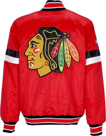 STARTER-Giubbotto-Bomber-Uomo-Nhl-Home-Game-Satin-Jacket-Chibla-Original-Team-Colors-da-uomo