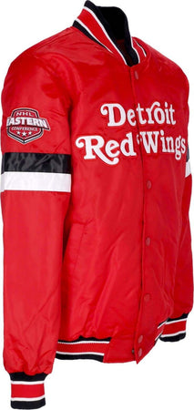 STARTER-Giubbotto-Bomber-Uomo-Nhl-Home-Game-Satin-Jacket-Detred-Original-Team-Colors-da-uomo