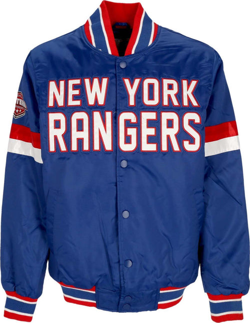 STARTER-Giubbotto-Bomber-Uomo-Nhl-Home-Game-Satin-Jacket-Neyran-Original-Team-Colors-da-uomo