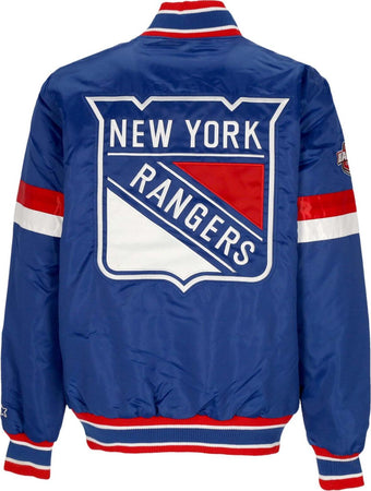 STARTER-Giubbotto-Bomber-Uomo-Nhl-Home-Game-Satin-Jacket-Neyran-Original-Team-Colors-da-uomo