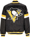 STARTER-Giubbotto-Bomber-Uomo-Nhl-Home-Game-Satin-Jacket-Pitpen-Original-Team-Colors-da-uomo