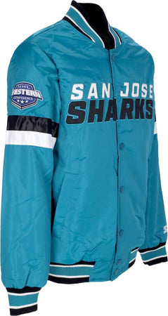 STARTER-Giubbotto-Bomber-Uomo-Nhl-Home-Game-Satin-Jacket-Sajsha-Original-Team-Colors-da-uomo