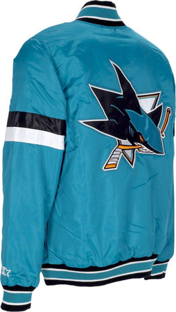 STARTER-Giubbotto-Bomber-Uomo-Nhl-Home-Game-Satin-Jacket-Sajsha-Original-Team-Colors-da-uomo
