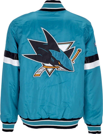 STARTER-Giubbotto-Bomber-Uomo-Nhl-Home-Game-Satin-Jacket-Sajsha-Original-Team-Colors-da-uomo