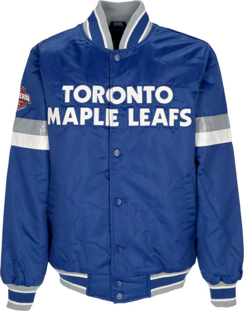 STARTER-Giubbotto-Bomber-Uomo-Nhl-Home-Game-Satin-Jacket-Torlea-Original-Team-Colors-da-uomo