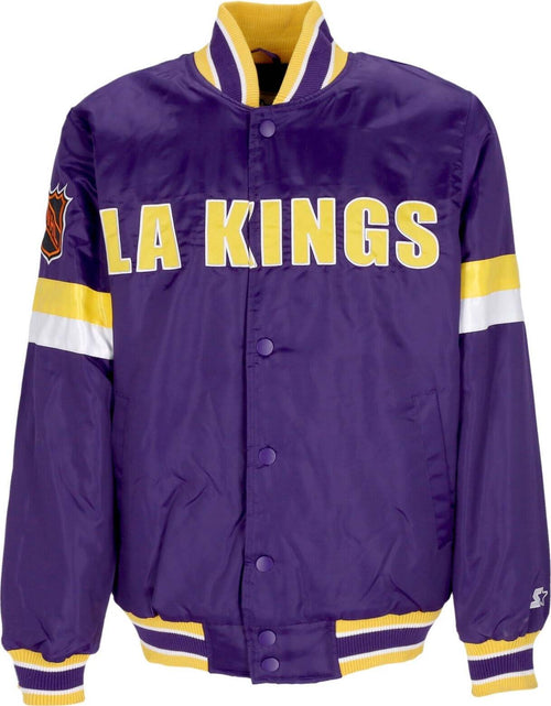 STARTER-Giubbotto-Bomber-Uomo-Nhl-Vintage-Diveplay-Satin-Varsity-Jacket-Loskin-Original-Team-Colors-da-uomo