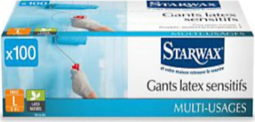 STARWAX---SCATOLA-DA-100-PEZZI---GUANTI-IN-LATTICE-SENSIBILI---TAGLIA-9-(L)