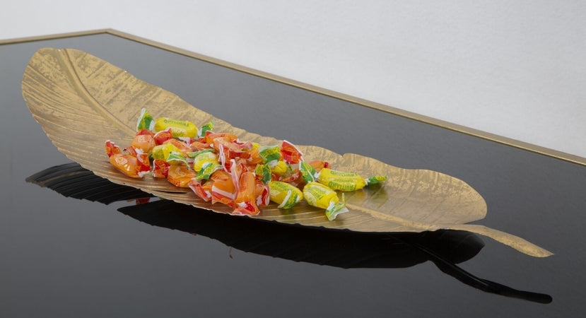 S/Tasche Foglia Glam -B-Cm 18X2X55 Casa e cucina/Decorazioni per interni/Accessori decorativi/Ciotole decorative Led Mall Home - Napoli, Commerciovirtuoso.it