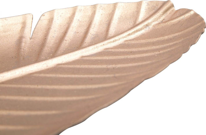 S/Tasche Foglia Glam -B- Rame Cm 18X2X55 Casa e cucina/Decorazioni per interni/Accessori decorativi/Ciotole decorative Led Mall Home - Napoli, Commerciovirtuoso.it