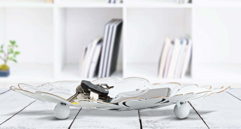 S/Tasche White Heart Cm n29X4 Min 2 Casa e cucina/Decorazioni per interni/Accessori decorativi/Ciotole decorative Led Mall Home - Napoli, Commerciovirtuoso.it