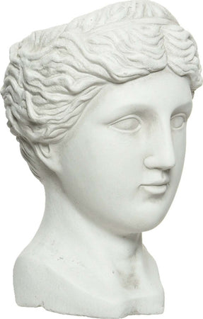 Statua decorativa in poliresina Testa Artemide Porta vaso decorativo h 39 cm Giardino e giardinaggio/Attrezzi da giardino e attrezzature per l'irrigazione/Vasi e accessori per piante/Vasi tradizionali Decor Space - Altamura, Commerciovirtuoso.it