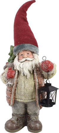 Statua Natalizia Babbo Natale in poliresina decorazione con lanterna h 60 cm Casa e cucina/Decorazioni per interni/Addobbi e decorazioni per ricorrenze/Decorazioni natalizie/Schiaccianoci MagiediNatale.it - Altamura, Commerciovirtuoso.it