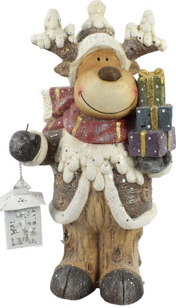 Statua Natalizia Renna in poliresina decorazione con lanterna a led h 52 cm Casa e cucina/Decorazioni per interni/Addobbi e decorazioni per ricorrenze/Decorazioni natalizie/Schiaccianoci MagiediNatale.it - Altamura, Commerciovirtuoso.it