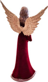 Statuetta Angelo con Abito in velluto Rosso decorazione natalizia h 29 cm Casa e cucina/Decorazioni per interni/Addobbi e decorazioni per ricorrenze/Decorazioni natalizie/Punte albero di Natale MagiediNatale.it - Altamura, Commerciovirtuoso.it