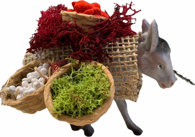 Statuetta animale per presepe natalizio asino in piedi con carico 11 x 10 x 9 cm Casa e cucina/Decorazioni per interni/Addobbi e decorazioni per ricorrenze/Decorazioni natalizie/Presepi/Statuine e fondali per il presepe MagiediNatale.it - Altamura, Commerciovirtuoso.it