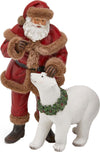 Statuetta Babbo Natale con Orso Polare colori natalizi in poli-resina h 28 cm Storia EDG 2021 Casa e cucina/Decorazioni per interni/Addobbi e decorazioni per ricorrenze/Decorazioni natalizie/Schiaccianoci MagiediNatale.it - Altamura, Commerciovirtuoso.it