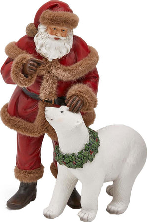 Statuetta Babbo Natale con Orso Polare colori natalizi in poli-resina h 28 cm Storia EDG 2021 Casa e cucina/Decorazioni per interni/Addobbi e decorazioni per ricorrenze/Decorazioni natalizie/Schiaccianoci MagiediNatale.it - Altamura, Commerciovirtuoso.it