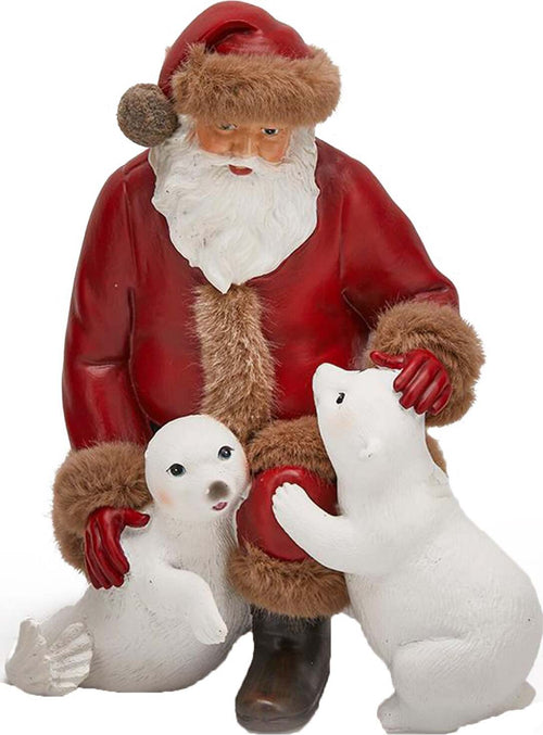 Statuetta Babbo Natale con Orso Polare e Foca colori natalizi in poli-resina h 20 cm Storia EDG 2021 Casa e cucina/Decorazioni per interni/Addobbi e decorazioni per ricorrenze/Decorazioni natalizie/Schiaccianoci MagiediNatale.it - Altamura, Commerciovirtuoso.it