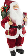 Statuetta Babbo Natale Holly rosso per interno decorazione natalizia Casa e cucina/Decorazioni per interni/Addobbi e decorazioni per ricorrenze/Decorazioni natalizie/Schiaccianoci MagiediNatale.it - Altamura, Commerciovirtuoso.it