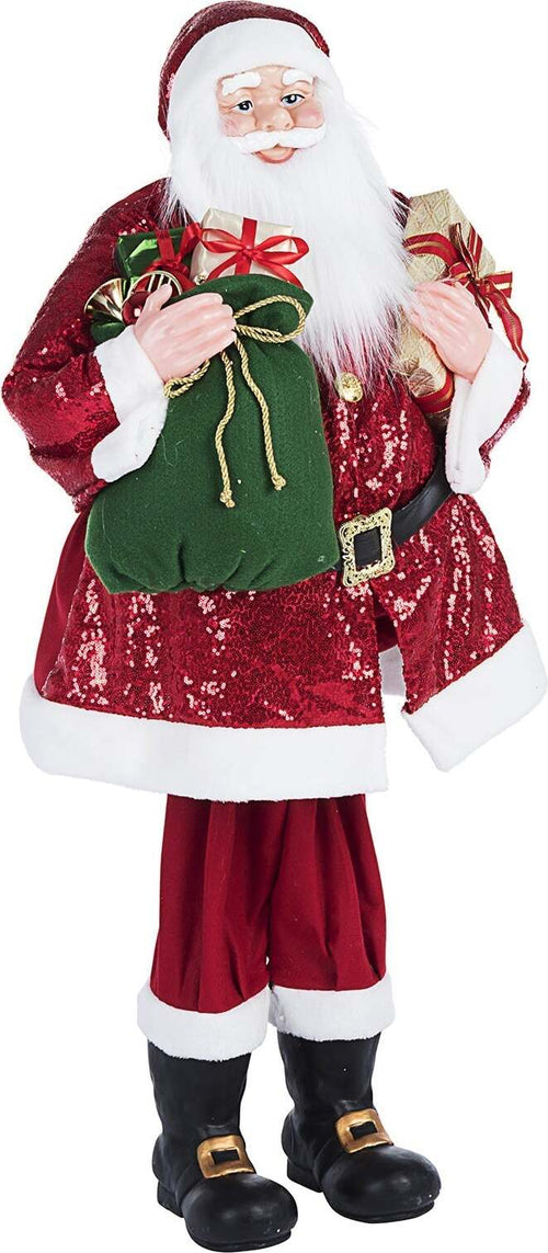 Statuetta Babbo Natale Woody h120 cm per interno decorazione natalizia Casa e cucina/Decorazioni per interni/Addobbi e decorazioni per ricorrenze/Decorazioni natalizie/Schiaccianoci MagiediNatale.it - Altamura, Commerciovirtuoso.it