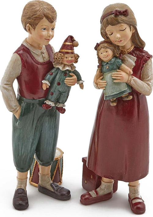 Statuetta Bimbo e Bimba con Abiti Rossi in poliresina Storia EDG 2021 Casa e cucina/Decorazioni per interni/Addobbi e decorazioni per ricorrenze/Decorazioni natalizie/Schiaccianoci MagiediNatale.it - Altamura, Commerciovirtuoso.it