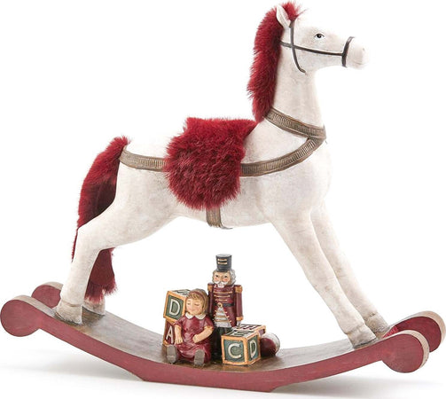 Statuetta Cavallo a dondolo con pelliccia rossa in poliresina h 38 cm Storia Preziosa 2021 Casa e cucina/Decorazioni per interni/Addobbi e decorazioni per ricorrenze/Decorazioni natalizie/Schiaccianoci MagiediNatale.it - Altamura, Commerciovirtuoso.it