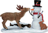 Statuetta cervo con pupazzo di neve decorazione natalizia per presepe e villaggio di Natale Casa e cucina/Decorazioni per interni/Addobbi e decorazioni per ricorrenze/Decorazioni natalizie/Oggettistica MagiediNatale.it - Altamura, Commerciovirtuoso.it