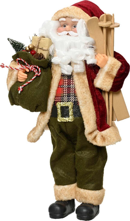 Statuetta con babbo natale con pacchi regalo e slitta decorazione per interno h 45 cm Casa e cucina/Decorazioni per interni/Addobbi e decorazioni per ricorrenze/Decorazioni natalizie/Schiaccianoci MagiediNatale.it - Altamura, Commerciovirtuoso.it