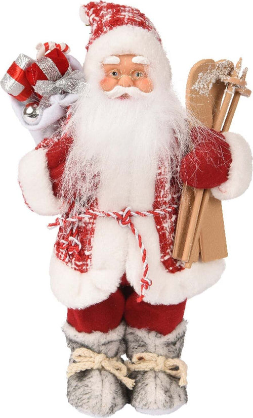 Statuetta con babbo natale con pacchi regalo e slitta decorazione per interno h 45 cm Casa e cucina/Decorazioni per interni/Addobbi e decorazioni per ricorrenze/Decorazioni natalizie/Schiaccianoci MagiediNatale.it - Altamura, Commerciovirtuoso.it
