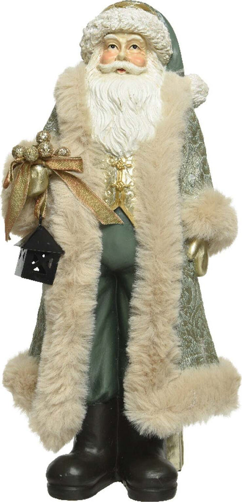 Statuetta con babbo natale con pelliccia decorazione per interno h 41 cm Casa e cucina/Decorazioni per interni/Addobbi e decorazioni per ricorrenze/Decorazioni natalizie/Schiaccianoci MagiediNatale.it - Altamura, Commerciovirtuoso.it