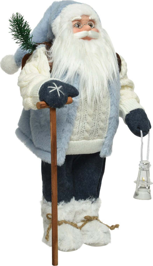 Statuetta con babbo natale con sacco dei regali decorazione per interno h 45 cm Casa e cucina/Decorazioni per interni/Addobbi e decorazioni per ricorrenze/Decorazioni natalizie/Schiaccianoci MagiediNatale.it - Altamura, Commerciovirtuoso.it