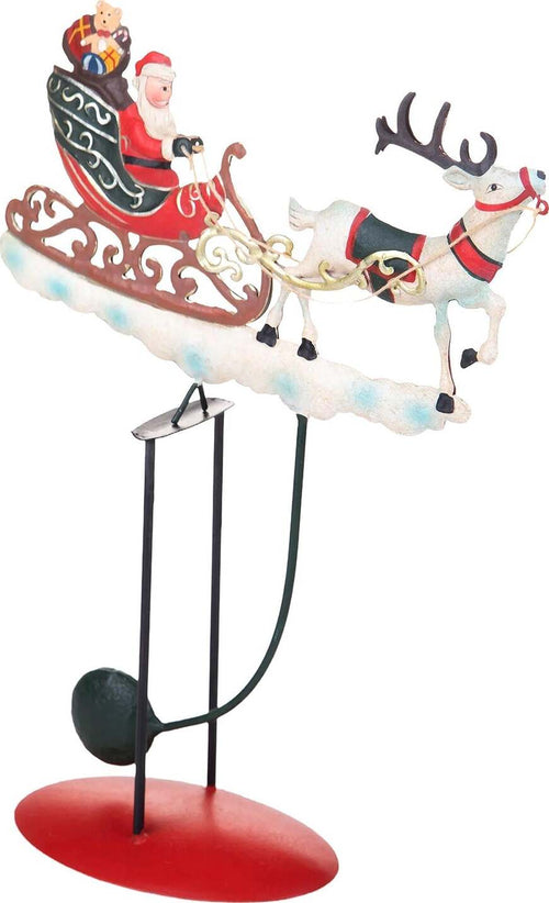 Statuetta con babbo natale con slitta e renne decorazione per interno h 32 cm Casa e cucina/Decorazioni per interni/Addobbi e decorazioni per ricorrenze/Decorazioni natalizie/Oggettistica MagiediNatale.it - Altamura, Commerciovirtuoso.it