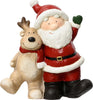Statuetta con babbo natale e renna decorazione per interno e esterno Casa e cucina/Decorazioni per interni/Addobbi e decorazioni per ricorrenze/Decorazioni natalizie/Schiaccianoci MagiediNatale.it - Altamura, Commerciovirtuoso.it