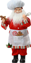 Statuetta con babbo natale pasticciere decorazione per interno h 45cm Casa e cucina/Decorazioni per interni/Addobbi e decorazioni per ricorrenze/Decorazioni natalizie/Schiaccianoci MagiediNatale.it - Altamura, Commerciovirtuoso.it