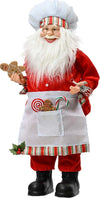 Statuetta con babbo natale pasticciere decorazione per interno h 60 cm Casa e cucina/Decorazioni per interni/Addobbi e decorazioni per ricorrenze/Decorazioni natalizie/Schiaccianoci MagiediNatale.it - Altamura, Commerciovirtuoso.it