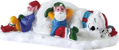 Statuetta con Elfi che prendono una pausa decorazione per villaggi natalizi e presepe Casa e cucina/Decorazioni per interni/Addobbi e decorazioni per ricorrenze/Decorazioni natalizie/Oggettistica MagiediNatale.it - Altamura, Commerciovirtuoso.it