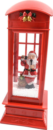 Statuetta decorativa Babbo Natale nella cabina con sensore sono, musica , luci e neve da 33 cm Casa e cucina/Decorazioni per interni/Addobbi e decorazioni per ricorrenze/Decorazioni natalizie/Schiaccianoci MagiediNatale.it - Altamura, Commerciovirtuoso.it