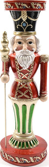 Statuetta decorativa portacandele Soldatino Rosso e Verde in resina da 40 cm Casa e cucina/Decorazioni per interni/Addobbi e decorazioni per ricorrenze/Decorazioni natalizie/Schiaccianoci MagiediNatale.it - Altamura, Commerciovirtuoso.it
