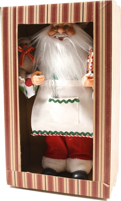 Statuetta di Babbo Natale Chef in resina da 40 cm con confezione Casa e cucina/Decorazioni per interni/Addobbi e decorazioni per ricorrenze/Decorazioni natalizie/Schiaccianoci MagiediNatale.it - Altamura, Commerciovirtuoso.it